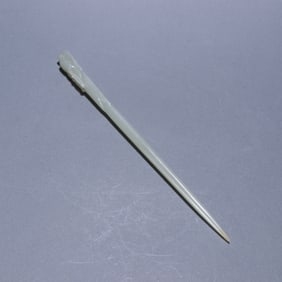 Jade Carved Dragon Shape Hairpin