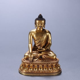 Gilt Bronze Infinite Life Buddha Figure