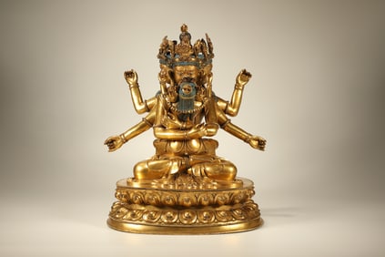 Gilt Bronze Chakrasamvara Figure