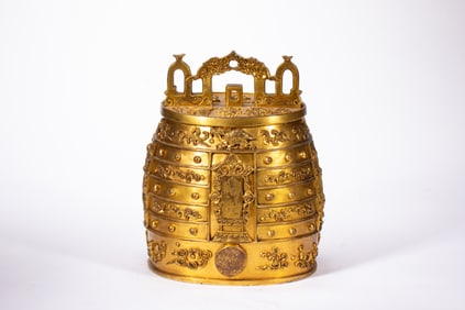 Gilt Bronze Carved Beast Pattern Bell