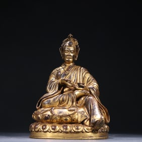 Gilt Bronze Padmasambhava Figure