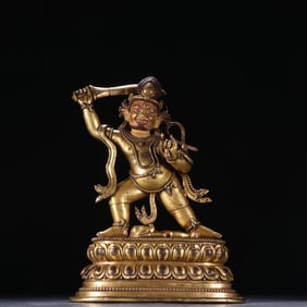 Gilt Bronze Acalanatha Figure