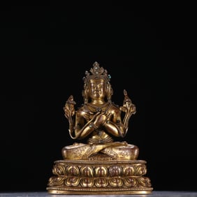 Gilt Bronze Vajra Sattva Figure