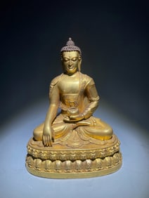 Gilt Bronze Sakyamuni Figure