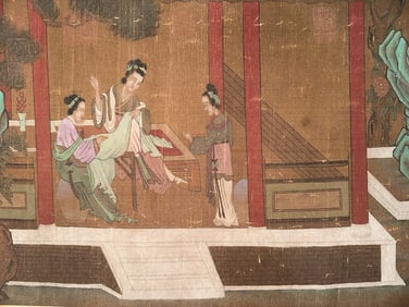 Chinese Writing Calligraphy and Character Story Hand Scroll,Zhao Mengfu Mark