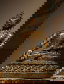 Gilt Bronze Bhaisajyaguru Figure