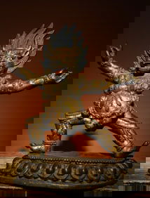 Gilt Bronze Yamantaka Figure