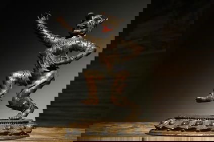 Tibetan Gilt Bronze Ganesha Figure