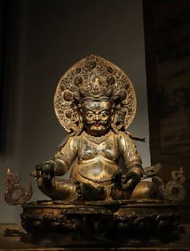 Gilt Bronze Yellow Jambala Figure