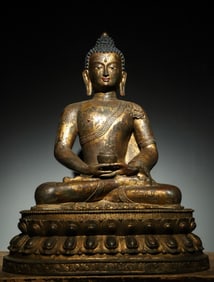 Gilt Bronze Sakyamuni Figure