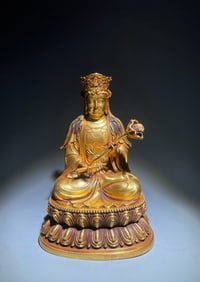 Gilt Bronze Padmapani Figure