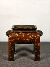 Bronze Sprinkling Gold Incense Burner