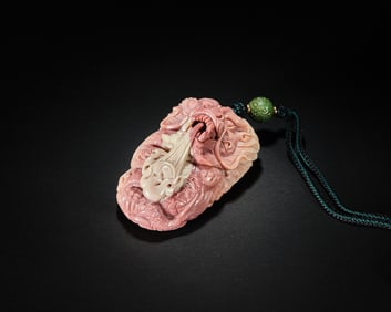 Shoushan Stone Carved Dragon Ornament