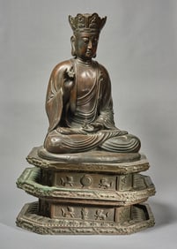 Bronze Ksitigarbha Figure