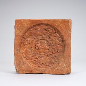 Stone Carved Dragon and Phoenix Pattern Brick
