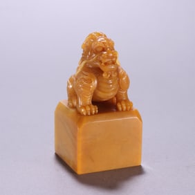 Shoushan Tianhuang Carved Beast Stone Seal