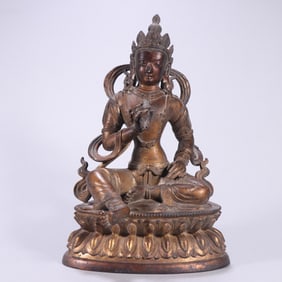 Gilt Bronze GuanYin Figure