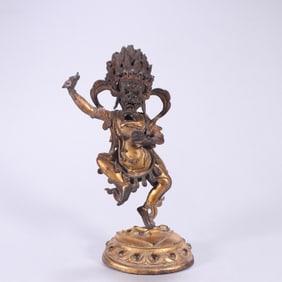 Gilt Bronze Sarasvati Figure
