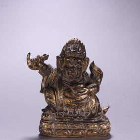 Gilt Bronze Mahakala Figure