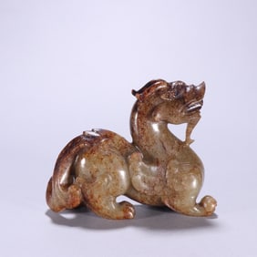 Jade Carved Beast Shape Ornament