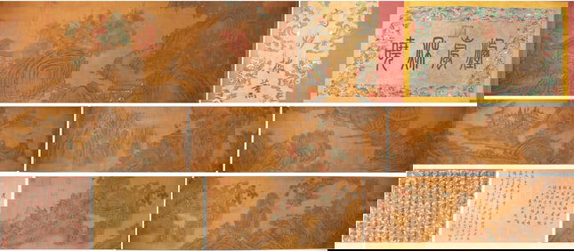 Chinese Drawing Landscape Hand Scroll,Fan Kuan Mark