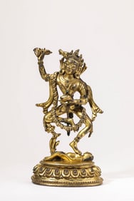 A Gilt-Bronze Tibetan Vajravarahi