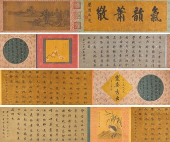 Wen Zhengming (1470-1559), attributed to, 'Thatched Cottage' Handscroll