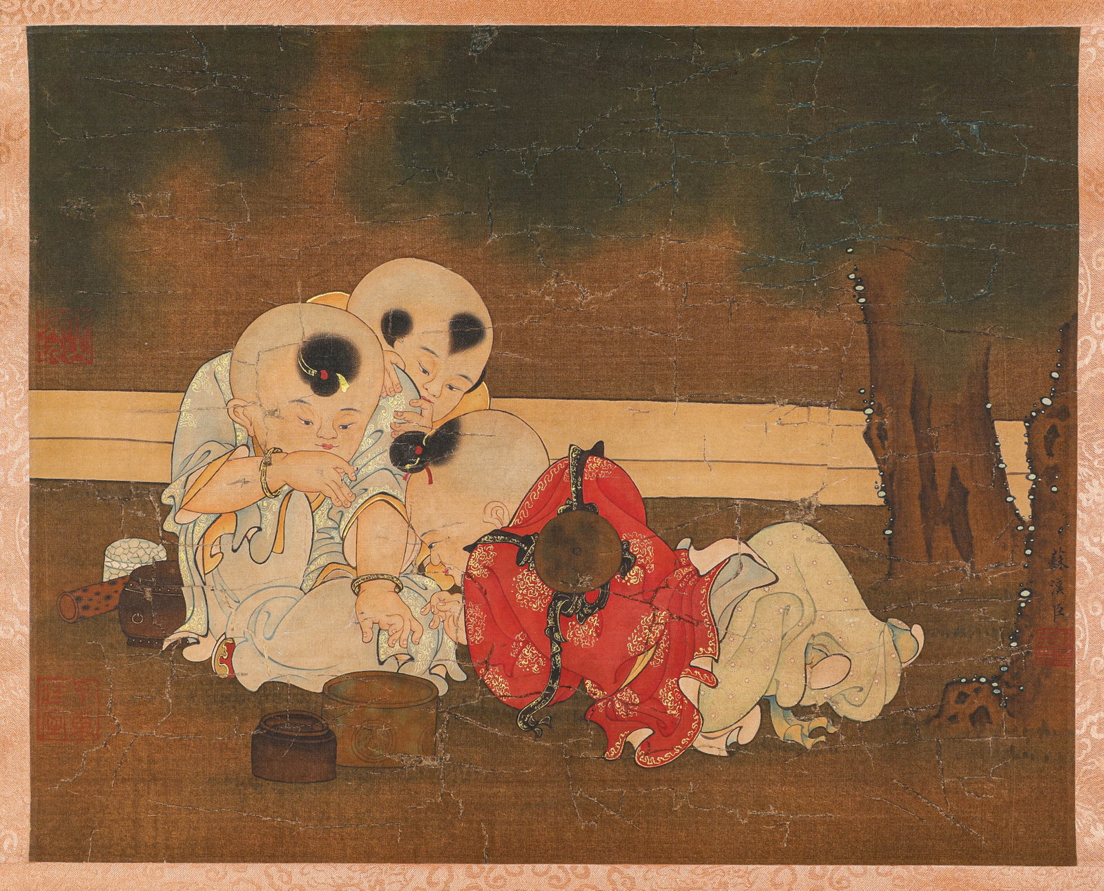 Su Hanchen, attributed to, Children at Play: Su Hanchen, attributed to, Children at Play (42.5 x 33cm)