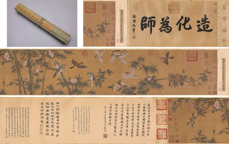 Cui Bai , attributed to, Flowers and Birds Handscroll