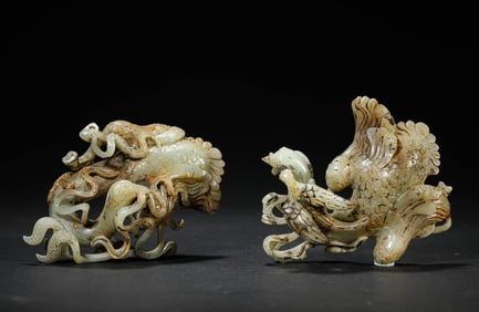 A Group of Jade Phoenixes