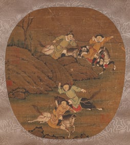 Ren Renfa (1254-1327), attributed to, Hunting Scene