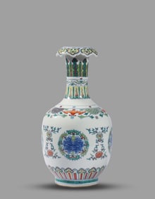 A Doucai 'Bat and Longevity' Vase