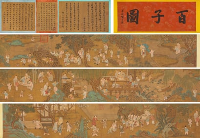 Su Hanchen, attributed to, Hundred Children Handscroll