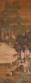 Qian Xuan (1235-1305), attributed to, Figure Narrative
