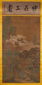 Dong Qichang (1555-1636), attributed to, Landscape with Figures