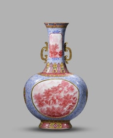 A Famille-Rose Moonflask