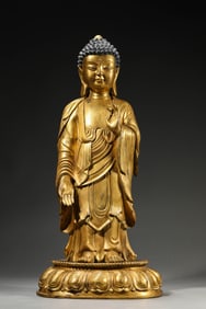 A Gilt-Bronze Vairocana Buddha