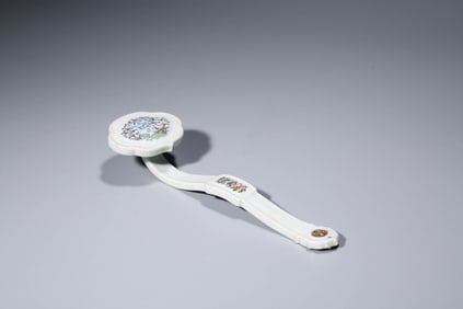 A Doucai 'Bat and Longevity' Ruyi Scepter
