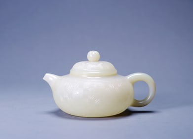 A HETIAN JADE TEAPOT