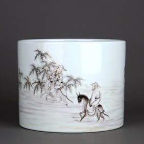 A INK COLOR 'DUFU TRAVELING'BRUSH POT