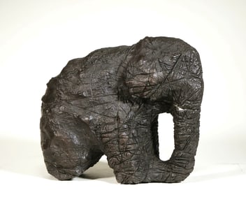 A LINGBI SCHOLAR’S ROCK ELEPHANT