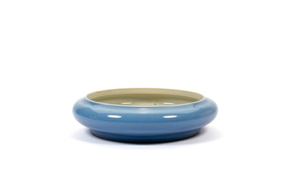 A BLUE GLAZED WASHER