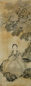 A CHINESE HAND PAINTING WITH THE MARK OF DING YUNPENG