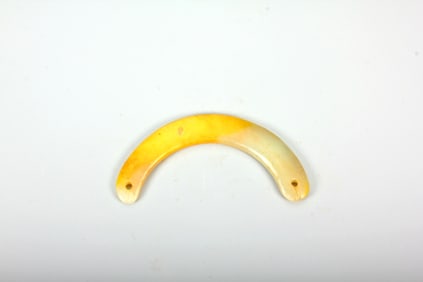 A HETIAN JADE ARCHAIC PENDANT, HUANG