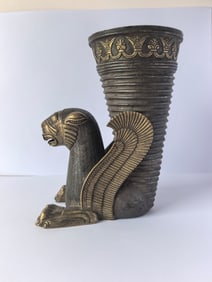 Tang Dynasty Gilt Silver Carved Beast Shape Cup