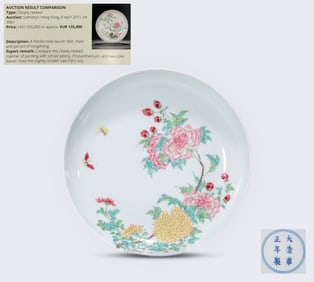 A Famille-Rose 'Peony' Dish