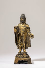 A Gilt-Bronze Maitreya
