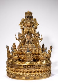 A Tibet Imperial-Style Bodhisattva Mandala