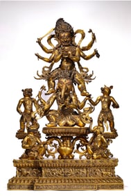 A Tibet Elephant-Headed Vajra Protector