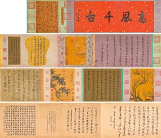 Emperor Wu of Liang (464-549), attributed to, Cursive Script 'Letter of Several Dynasties'